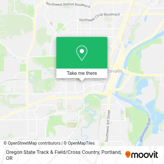 Oregon State Track & Field / Cross Country map