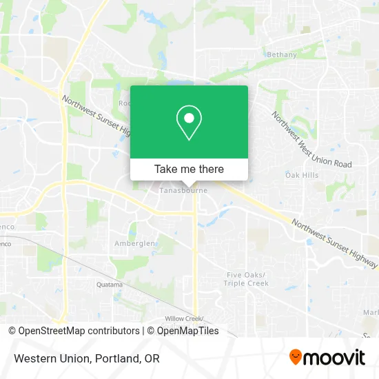 Western Union map