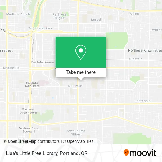 Lisa's Little Free Library map