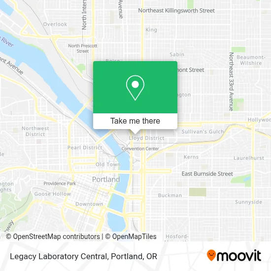 Legacy Laboratory Central map