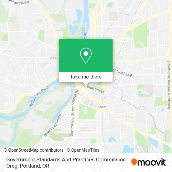 Government Standards And Practices Commission Oreg map