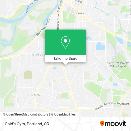 Gold's Gym map