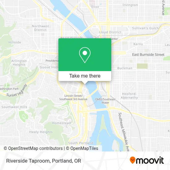 Riverside Taproom map