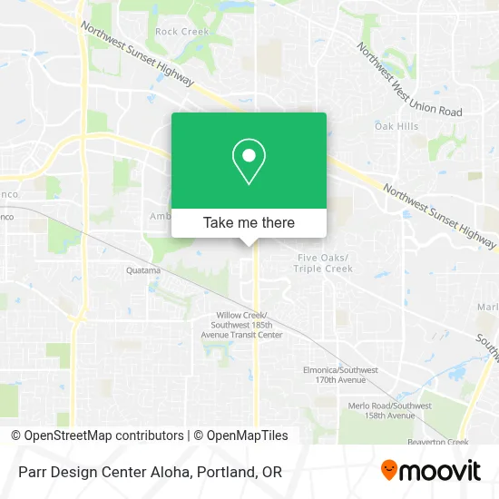 Parr Design Center Aloha map
