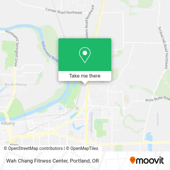 Wah Chang Fitness Center map