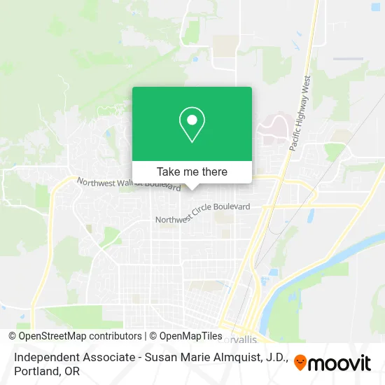 Independent Associate - Susan Marie Almquist, J.D. map