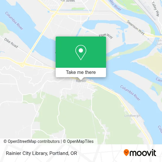Rainier City Library map