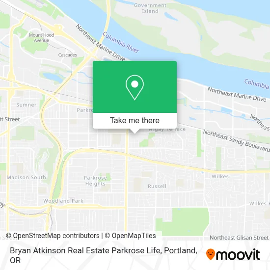 Bryan Atkinson Real Estate Parkrose Life map