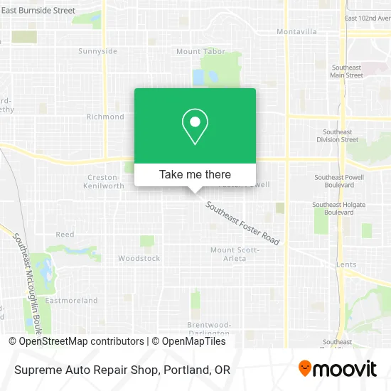 Supreme Auto Repair Shop map
