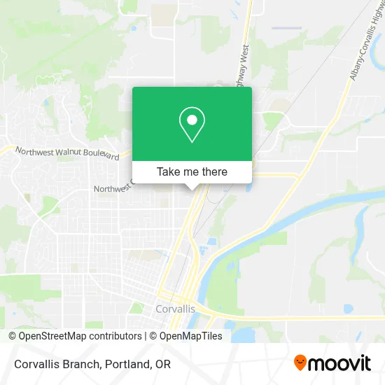 Corvallis Branch map