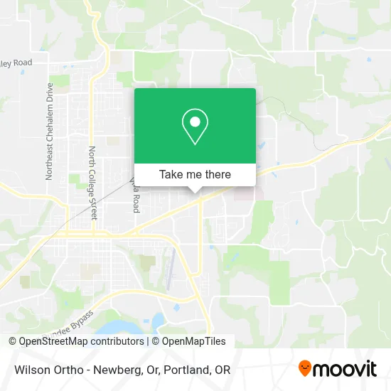 Wilson Ortho - Newberg, Or map