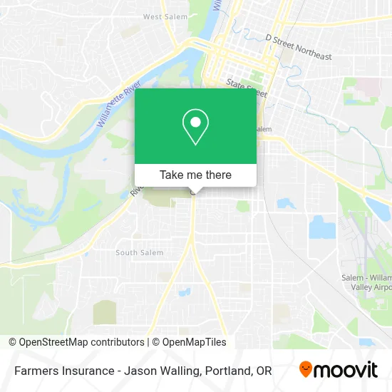 Farmers Insurance - Jason Walling map