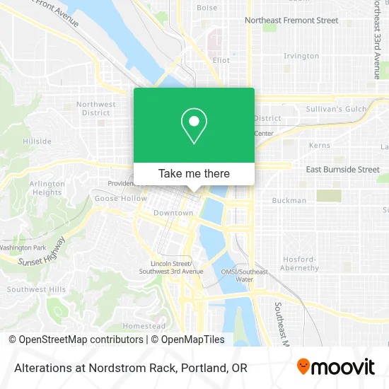 Alterations at Nordstrom Rack map