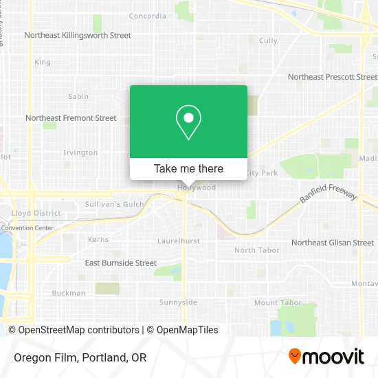 Oregon Film map