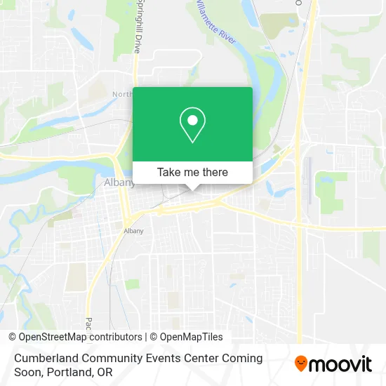 Cumberland Community Events Center Coming Soon map
