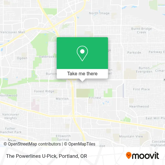 The Powerlines U-Pick map