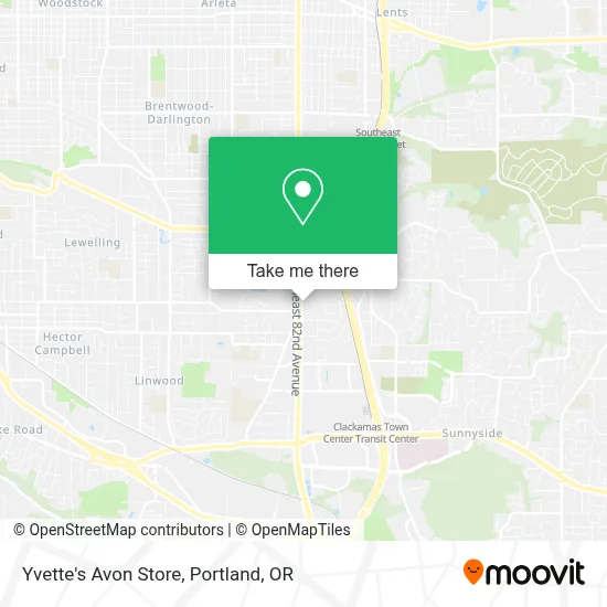 Yvette's Avon Store map