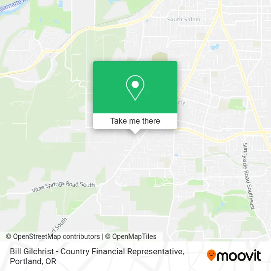 Bill Gilchrist - Country Financial Representative map