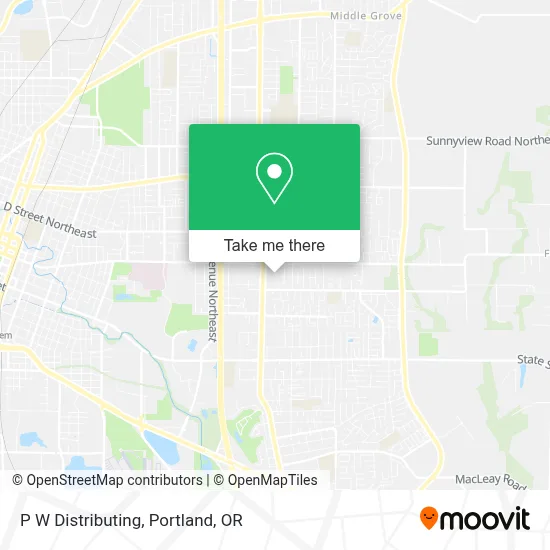 P W Distributing map