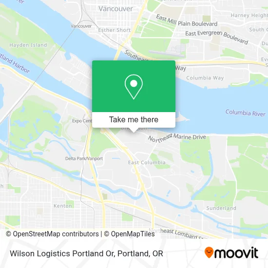 Wilson Logistics Portland Or map