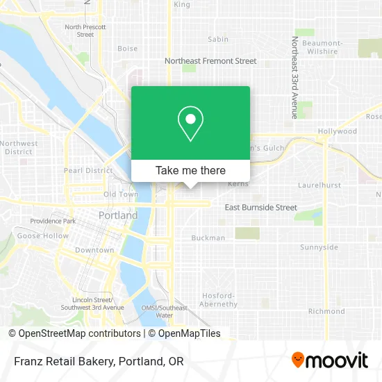 Franz Retail Bakery map