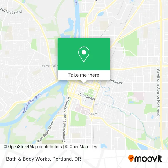 Bath & Body Works map
