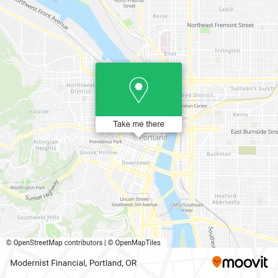Modernist Financial map