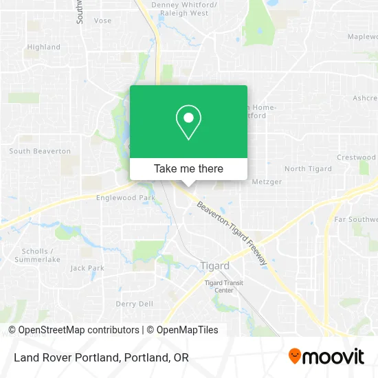 Land Rover Portland map