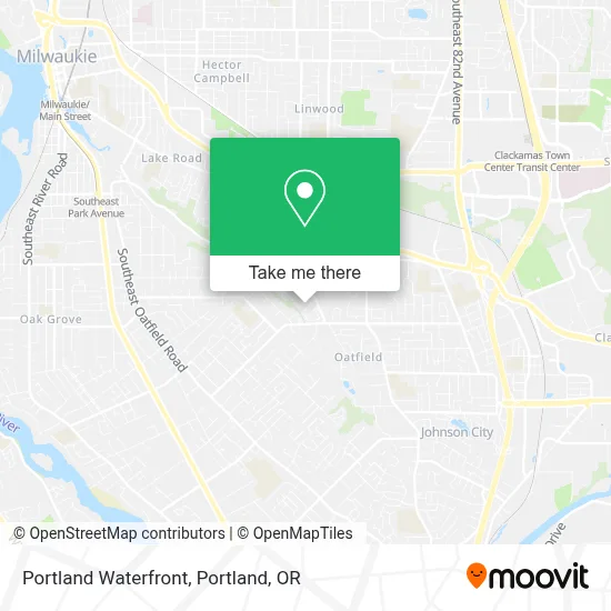 Portland Waterfront map