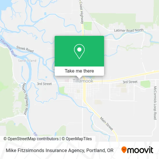 Mike Fitzsimonds Insurance Agency map