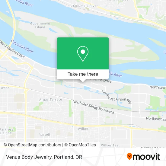 Venus Body Jewelry map
