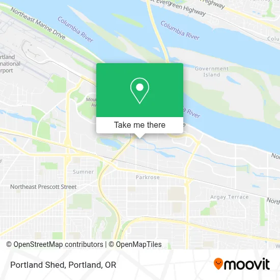 Portland Shed map