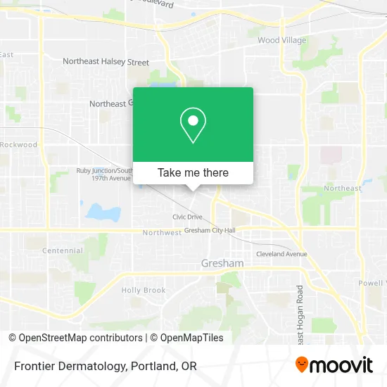 Frontier Dermatology map