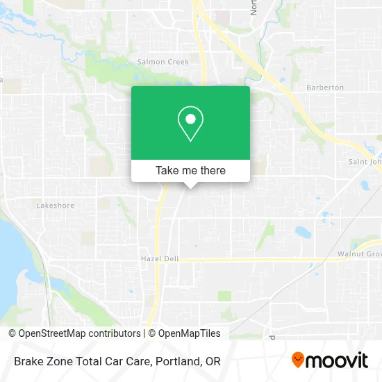 Brake Zone Total Car Care map