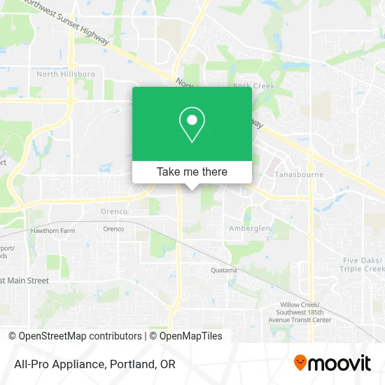 All-Pro Appliance map