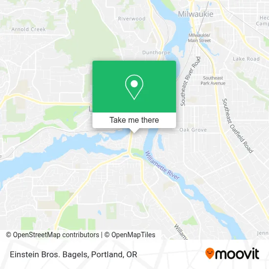 Einstein Bros. Bagels map