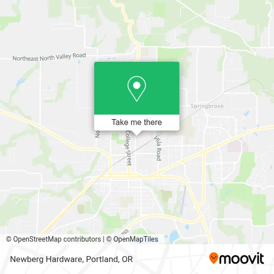 Newberg Hardware map