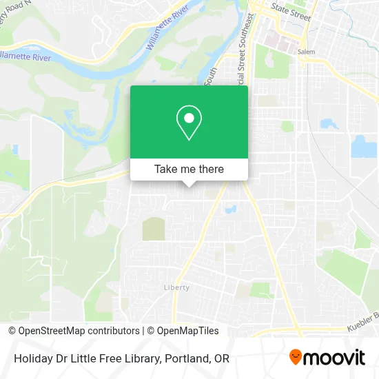 Holiday Dr Little Free Library map