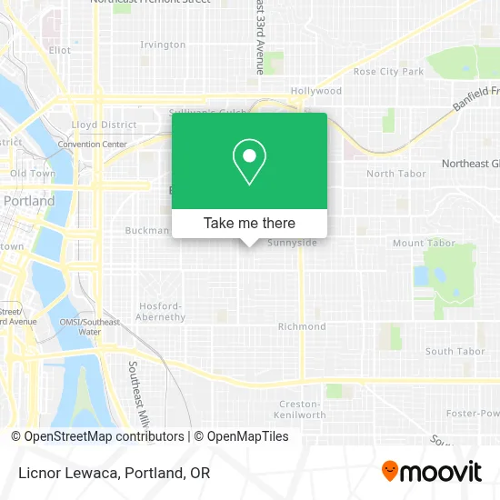 Licnor Lewaca map