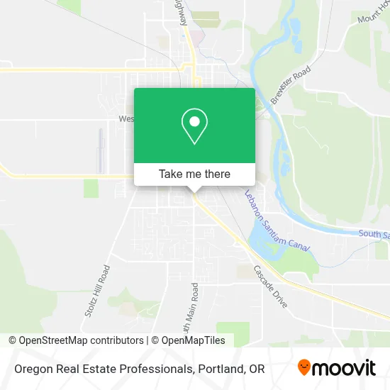 Oregon Real Estate Professionals map
