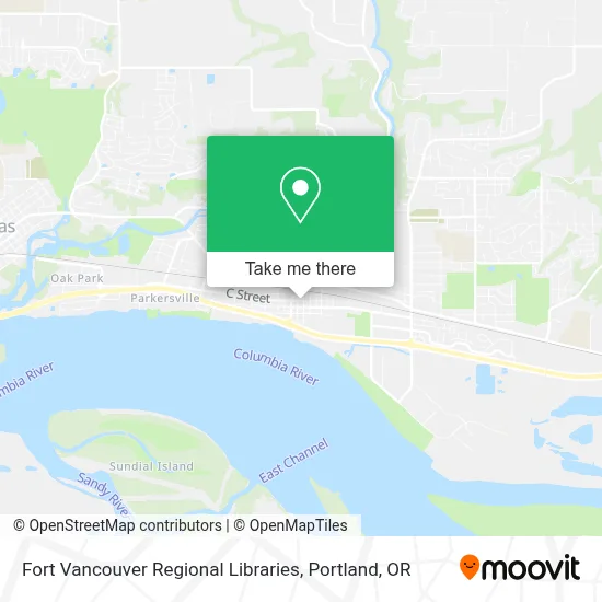 Fort Vancouver Regional Libraries map