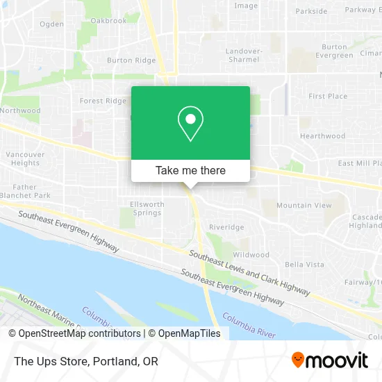 The Ups Store map