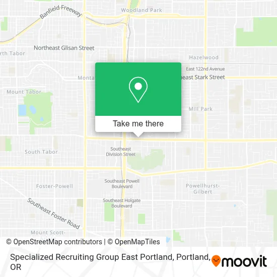 Specialized Recruiting Group East Portland map