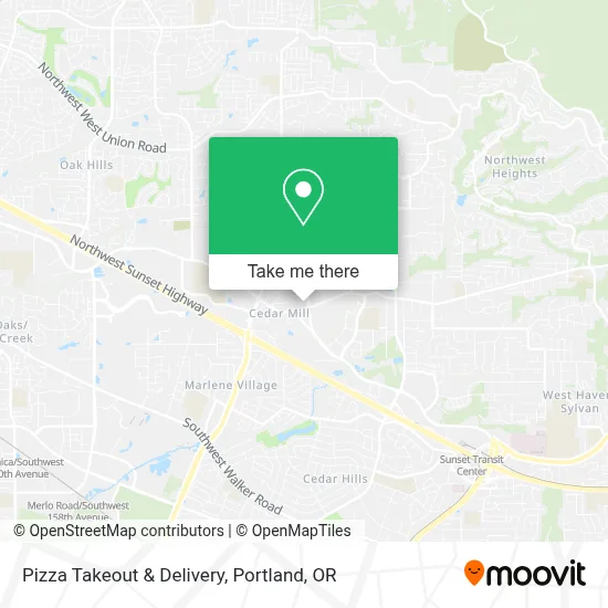 Pizza Takeout & Delivery map