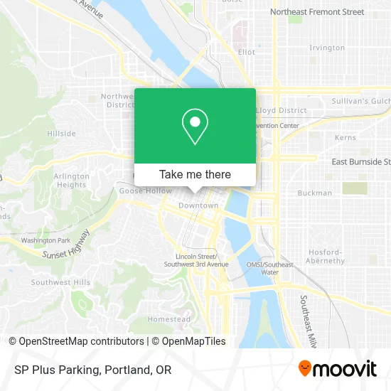 SP Plus Parking map