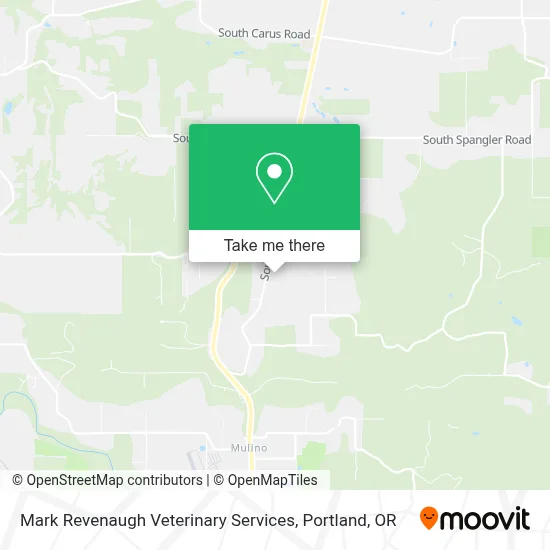 Mark Revenaugh Veterinary Services map
