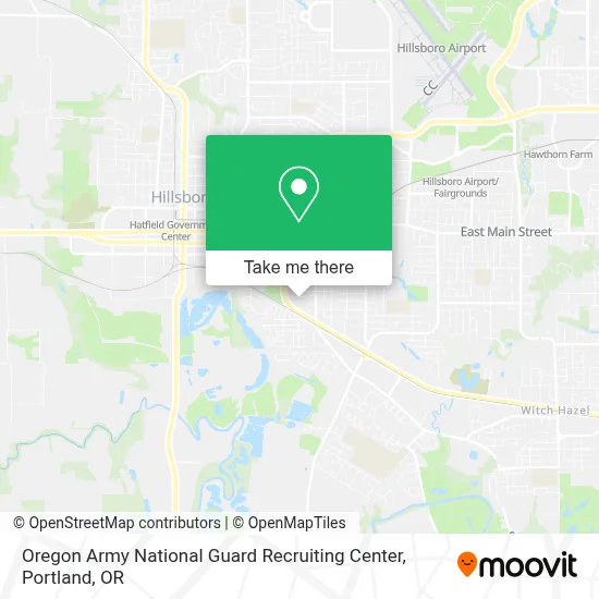 Oregon Army National Guard Recruiting Center map