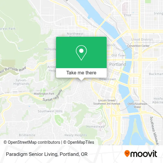Paradigm Senior Living map
