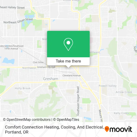 Comfort Connection Heating, Cooling, And Electrical map