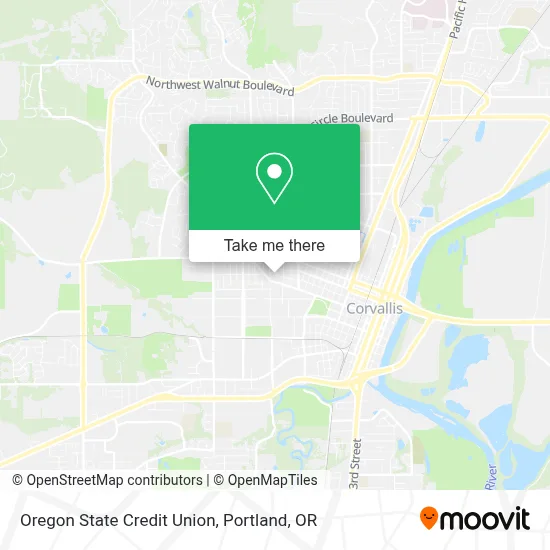 Oregon State Credit Union map
